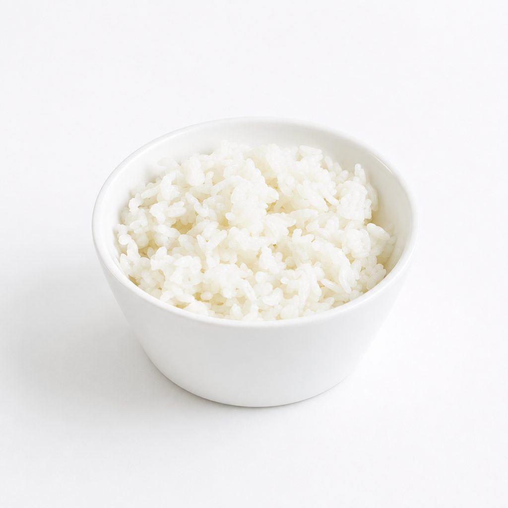 1. Steamed Rice.