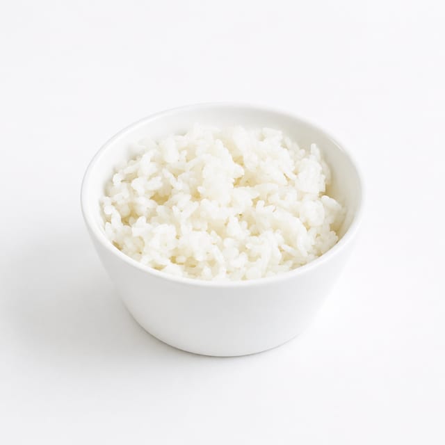 1. Steamed Rice.