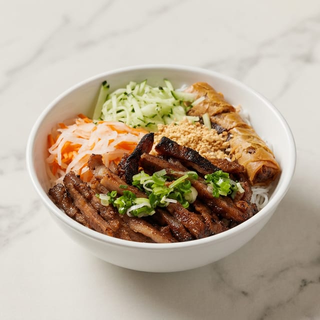 V1. Bún Thịt Nướng Chả Giò.
